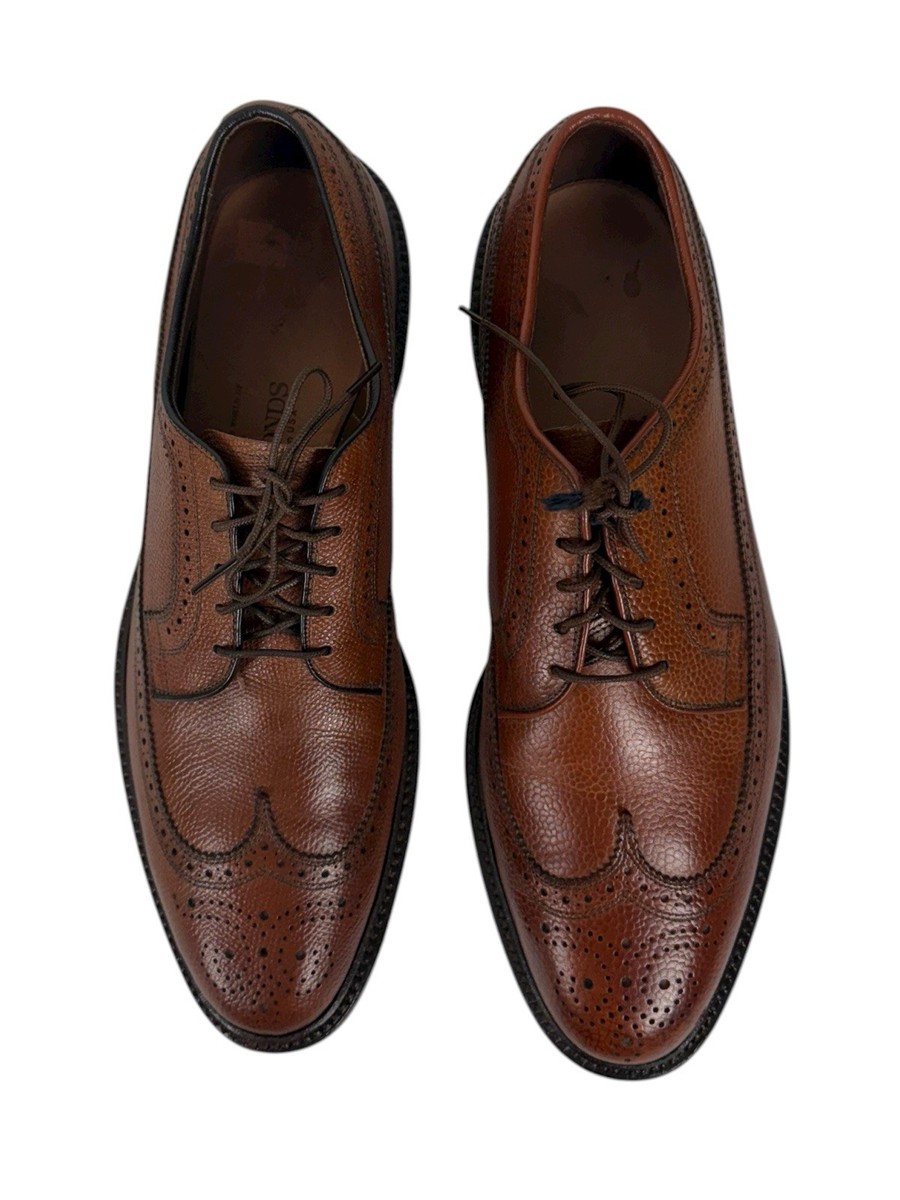 Allen Edmonds Mens 9.5 C MacNeil Dress Shoes Brown MISTMATCH  display picture 1