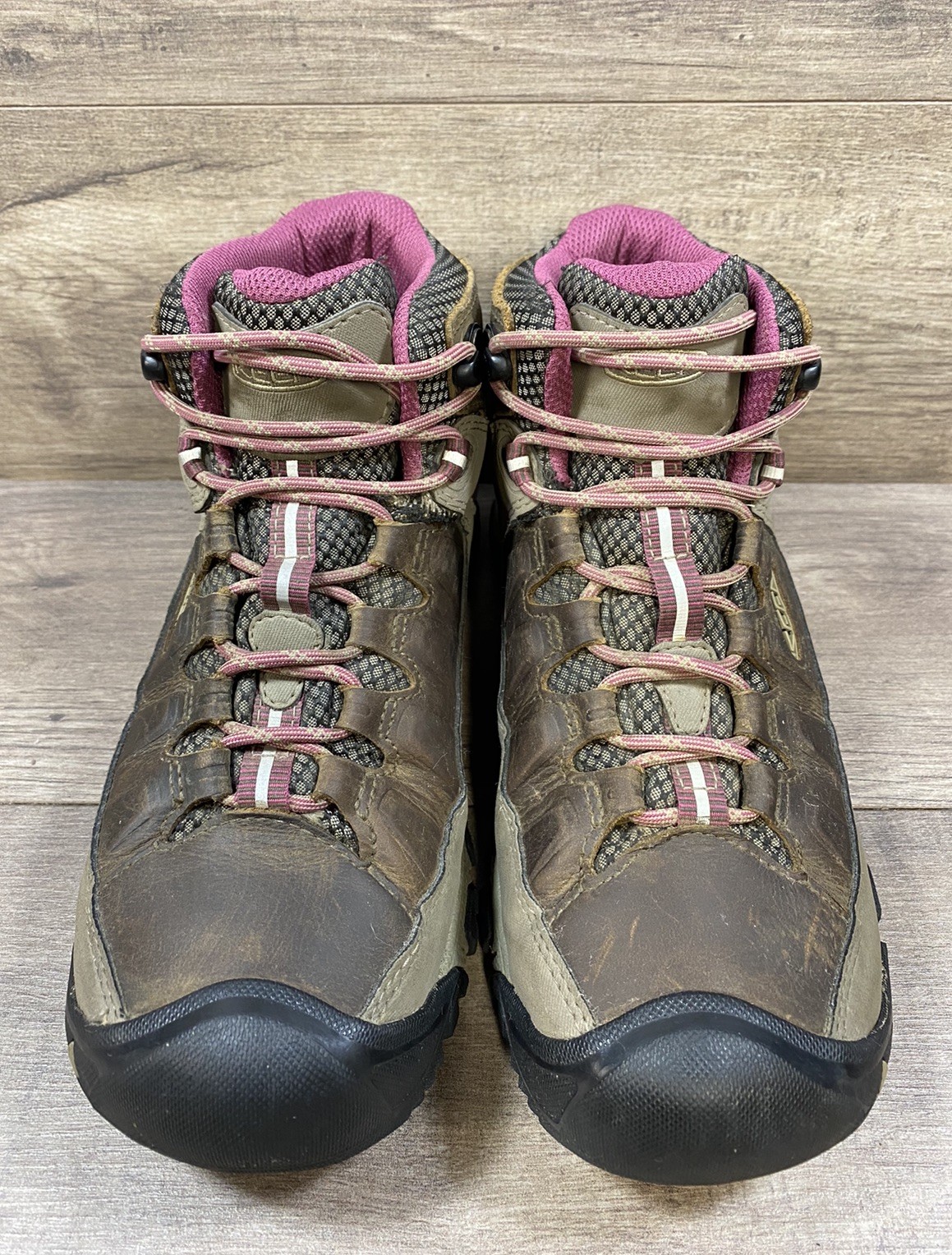 Stivali da trekking Keen Targhee II Mid impermeabili Keen.dry pelle marrone donna taglia 8 5
