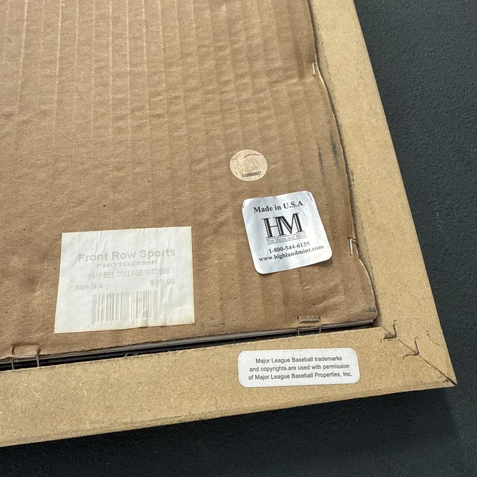 2009 World Series MLB New York Yankees Framed Photo and coins Champions 13x16 - Image 3 of 4