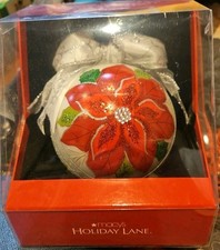 Macy's Holiday Lane 2013 Annual Collectible Large 4.72" Bling Ornament NIB