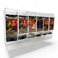 3 Slot/6 Slot Acrylic Premium Booster Pack Dispenser Clear for Pokemon TCG