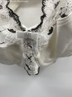 Mia White With Black Lace Accents Bra - Size 36H — photo 6