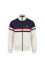 Trojan Panel Stripe Track Top TR/9051 Ecru