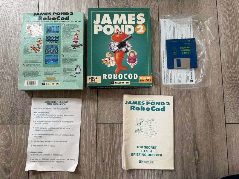 James Pond 2 Robocod By Millennium ~ Original Boxed Amiga Game