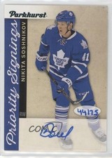 2016-17 Upper Deck Parkhurst Priority Signings 44/75 Nikita Soshnikov Auto 05u8