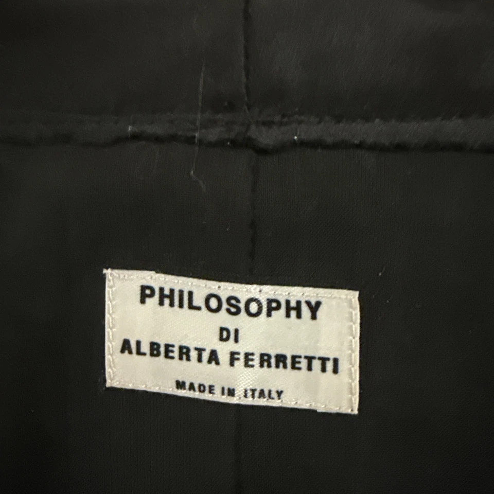 Женская куртка Philosophy di Alberta Ferretti размер 6 цвет слоновой кости с длинным рукавом - Изображение 2 из 3