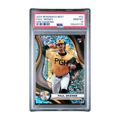 Paul Skenes 2024 Bowman's Best Mini-Diamond Refractors #53 #215/299 RC (PSA 10)