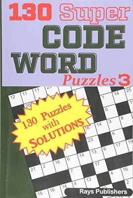 130 Super Code Word Puzzles -  NEW Rays Rays Publi 2017