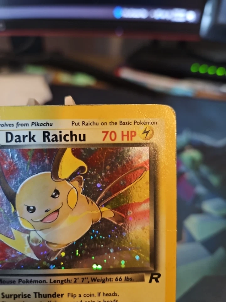 Pokémon Dark Raichu Holo TCG Card 83/82 Rocket HP - Image 3 of 4