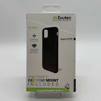 Evutec iPhone 11 PRO MAX 6.5'' Karbon Black Heavy Duty Case with AFIX