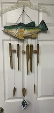 Woodstock Percussion/ Asli Arts Hand Curved Bamboo Wind Chimes Fish