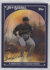 2023 X Bob Ross The Joy of Baseball Prussian Blue Canvas /50 Ke'Bryan Hayes #53