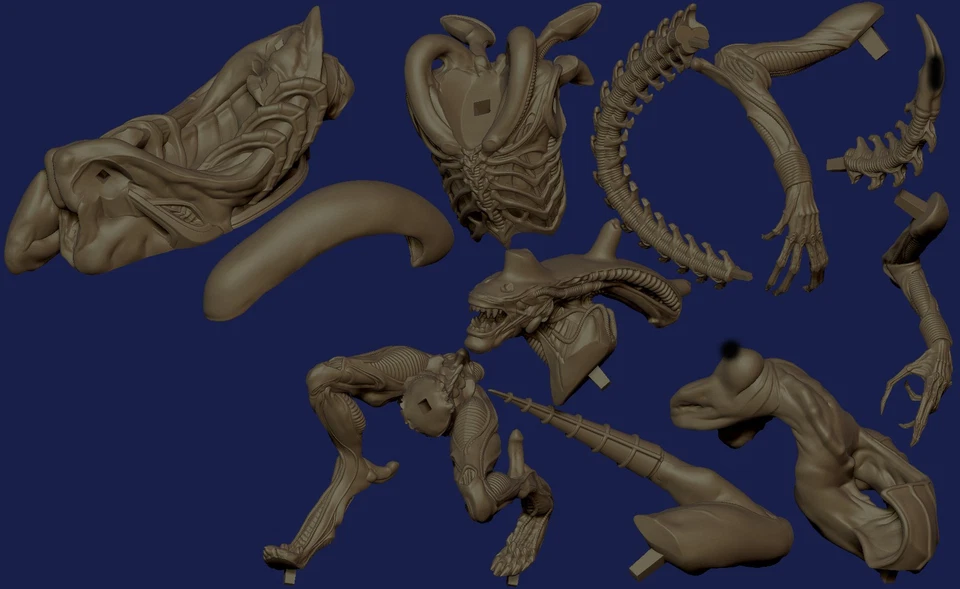 Alien Beauty 1/10 1/8 1/6 3D Print Model Kit Unpainted Unassembled NSFW - Image 3 of 4