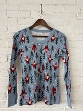 Adorable Hanna Andersson Santas Pajama Top Women  s Small Organic Cotton