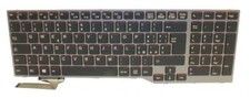 Fujitsu 38038913 Keyboard Black/Red SWISS FUJ:CP664257-XX, Keyboard, Swiss E
