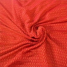 Sanskriti Vintage Red Indian Sarees 100 Pure Silk Woven 5 Yard Sari Fabric