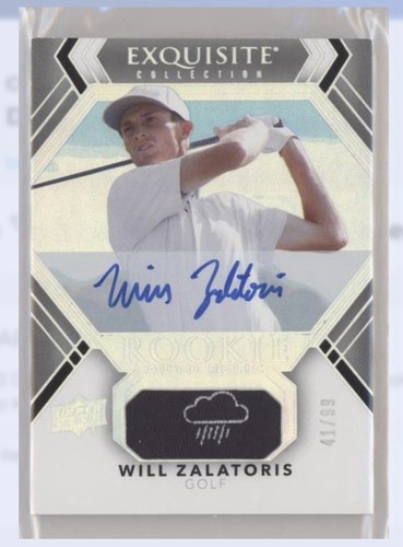 2022 Upper Deck Exquisite Golf Will Zalatoris RPA RC Rookie Patch AUTOGRAPHE /99