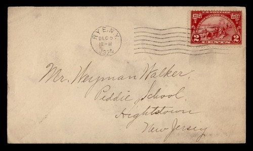 DR WHO 1924 RYE NY TO HIGHTSTOWN NJ m26155