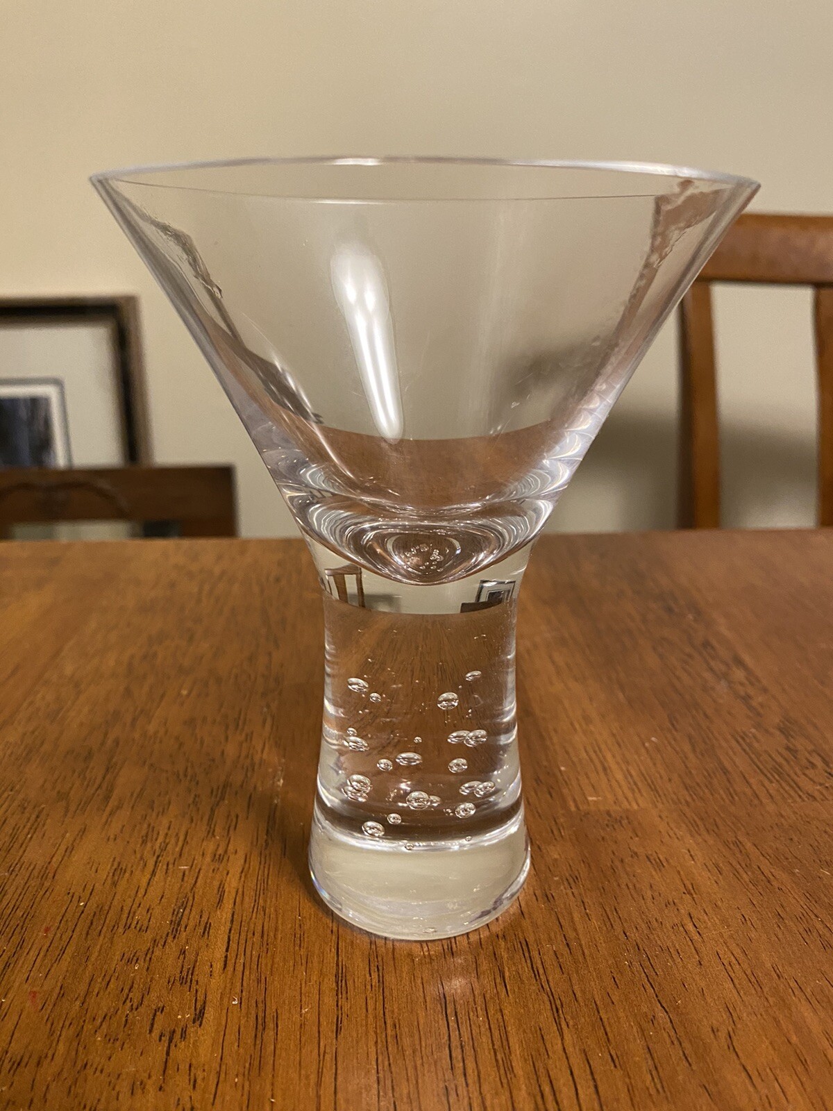 Купить Crate Barrel Verve Martini Glass Bubble Stem Krosno Б/У на