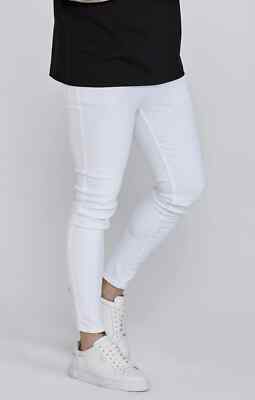 SikSilk Herren Skinny Jeans weiß 32'' Regular