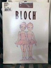 Child's Tan Medium 6-8 Bloch Endura Footless Dance Tights T0940G NIP