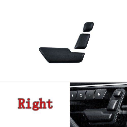 Pair Of Black Seat Headrest Adjustment Switch Button Covers For Mercedes W212 E-Class (2009-2015)