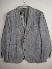Vintage Stafford Blazer Men's 48R Wool Blend Two Button Single Vent 3582 USA