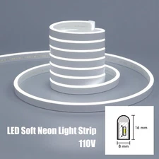 LED Neon Rope Lights Strip Waterproof Flexible Home Garden Holiday Party Decor