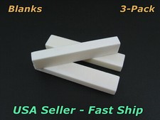 Bone Nut Blank 52mm Guitar or Bass 52mm x 6mm x 10mm 3-Pack