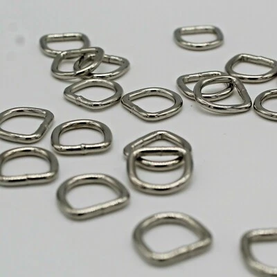 WEBFITTINGS 10mm Welded D-Rings Camera Bags Straps Cat Leads Collars x 10 x 25 x 50 x 100