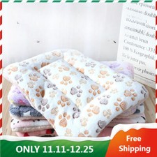 Thickened Plush Cushion Cat Nest Sleeping Mat Kennel Coral Fleece Dog Home Color