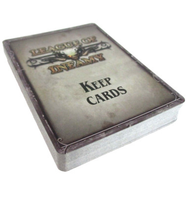 LEAGUE OF INFAMY Kickstarter Box KEEP CARDS Mantic Games NEW!!