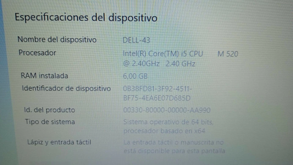 PORTÁTIL DELL LATITUDE E6410 INTEL i5 - CD/DVD - 120GB SSD - 6GB - Imagen 2 de 4