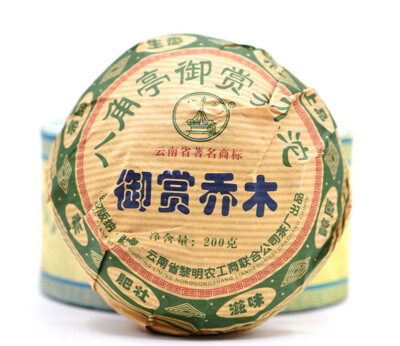 Li Ming YU SHANG Arbor Tuocha Bajiaoting Bulang Mount. Pu-erh Pu'er Tea Raw 200g