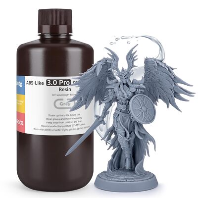 ELEGOO ABS-Like 3.0 Pro Resin   Tough. Precise & Fast Curing for 3D Printing!