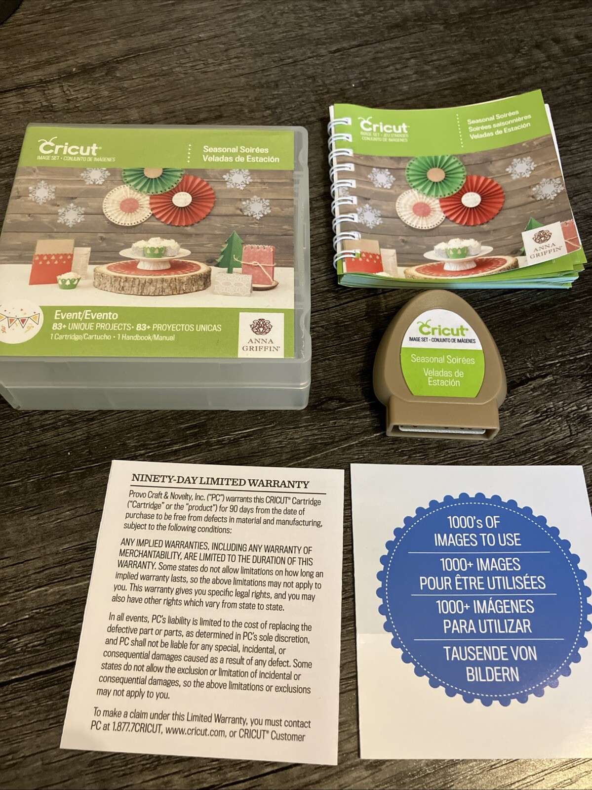 CRICUT Cartridge Seasonal Soirees - Complete Set w/ Box