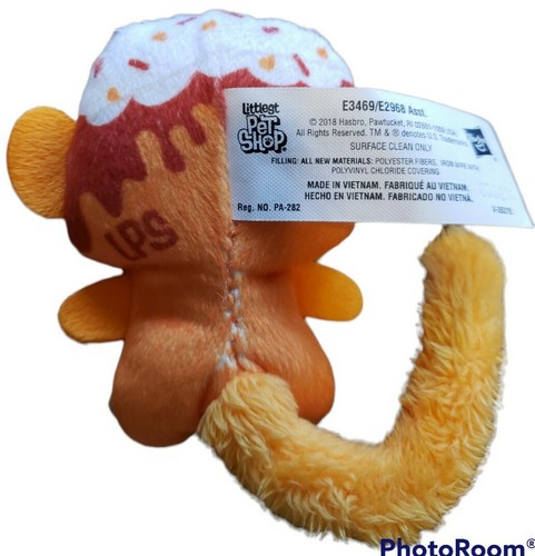 Littlest Pet Shop Hungry pets ice cream monkey plush doll 3 1/2" - Picture 2 of 4