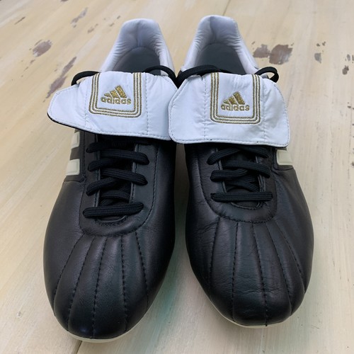 ADIDAS 7406 TRX FG - NUEVAS botas de fútbol de colección 2005 cuero negro botines, para hombre 7 - Imagen 6 de 12