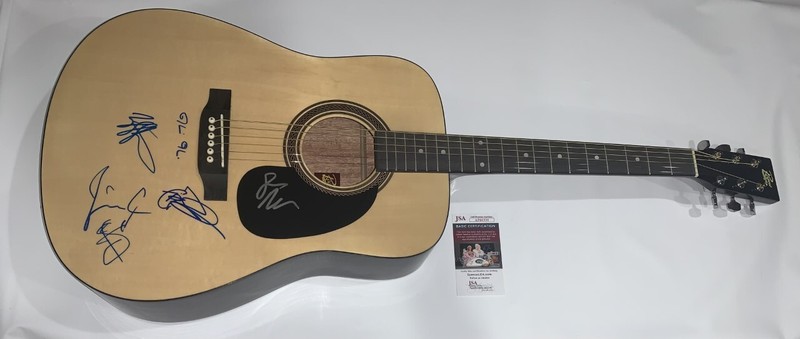 BARENAKED LADIES SIGNED F/S ACOUSTIC GUITAR STEVEN PAGE ROBERTSON ALL 5 JSA COA