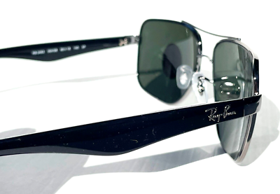 NEW Ray Ban Gunmetal Frame POLARIZED Green Grey Len Sunglass