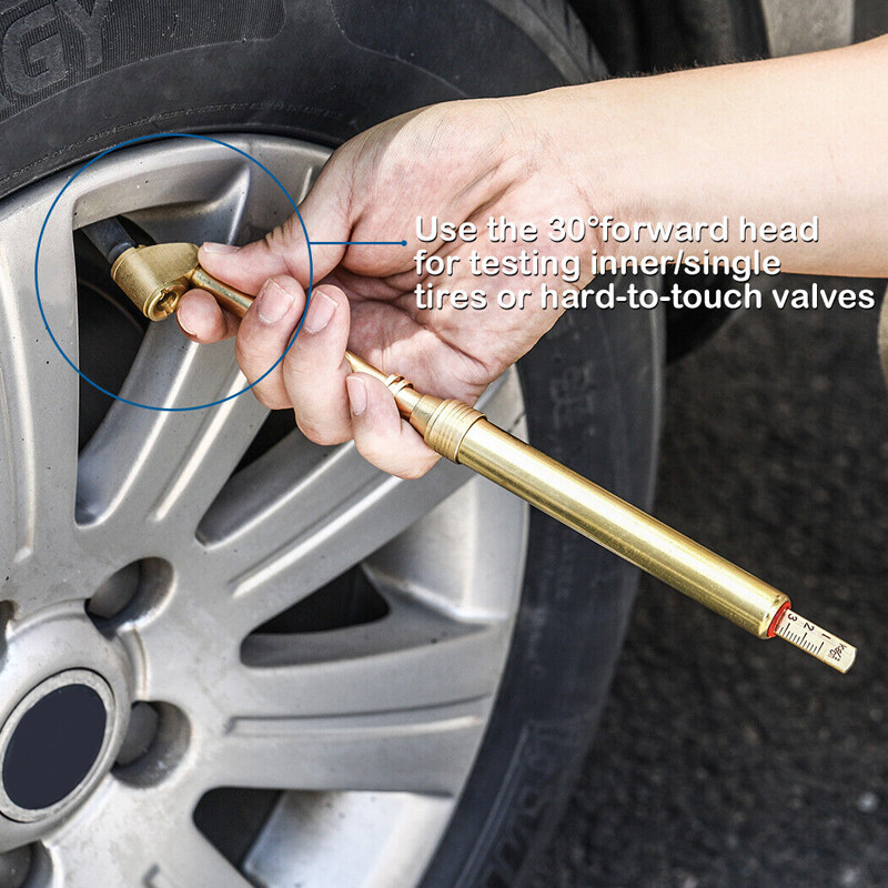 2 pc Tire Air Pressure Gauge 10160 PSI Auto Car Truck Motorcycle Bike