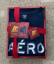 Mens A ropostale 2 Piece Lounge Sleep Set Navy Multi Size Large Pajamas