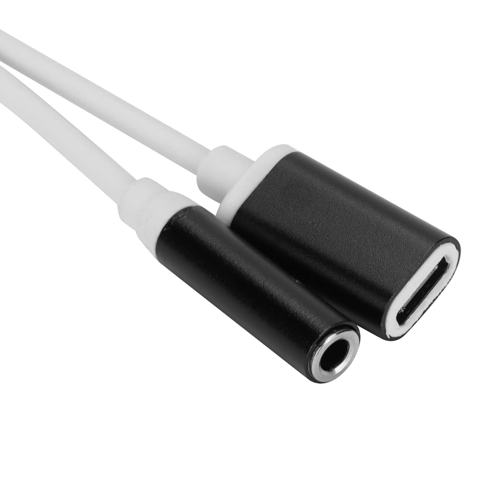 2in1 USB TypeC to 3.5mm Female AUX Audio Headphone Jack Adapter