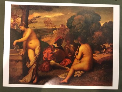 POSTCARD UNPOSTED PARIS, FRANCE- THE LOUVRE, LE CONCERT CHAMPETRE, c.1510-11