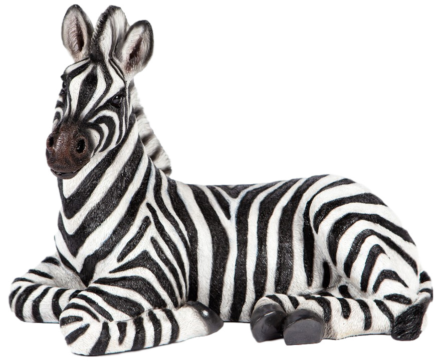 Sitting Zebra Garden Ornament Resin Statue Figurine Home Decor  Jungle Theme XL