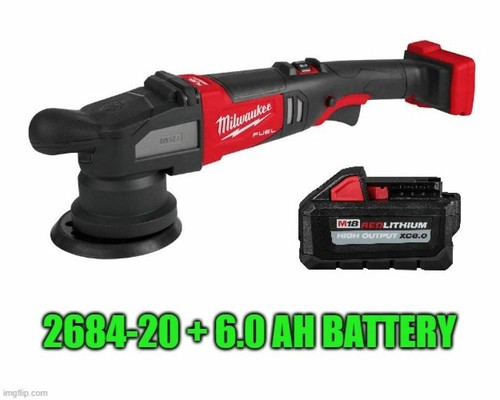 Milwaukee 2684-20 M18 Fuel 15mm Random Orbital Polisher