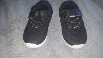 boys black velcro trainers
