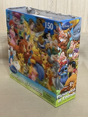 DISNEY Panorama Of Friends Lenticular 3D Puzzle 150pc PRINCESS 100