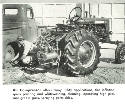 IH International 130 w/ Fast Hitch Tractor & Implement Color