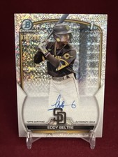 2023 Bowman Chrome - Eddy Beltre - 1st Bowman Speckle Auto #/299 - CPA-EB - MLB